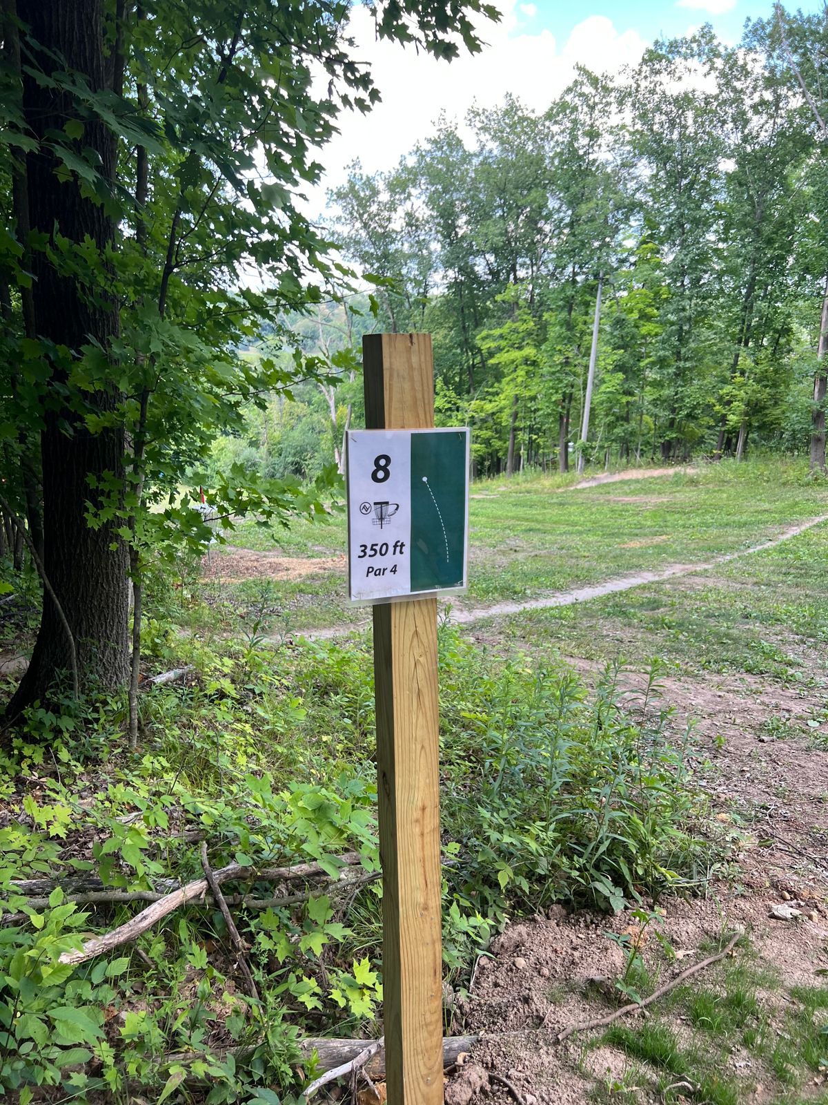 Hole 8 sign