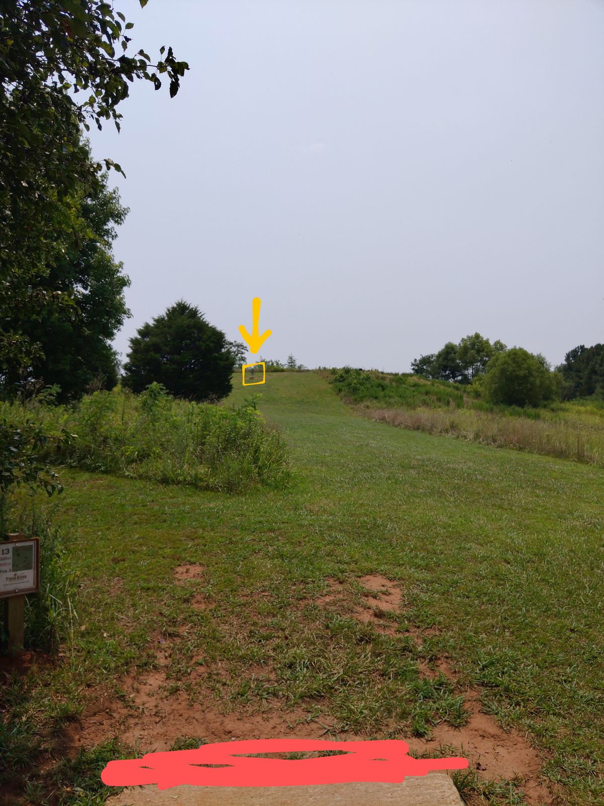 View from short tee box.