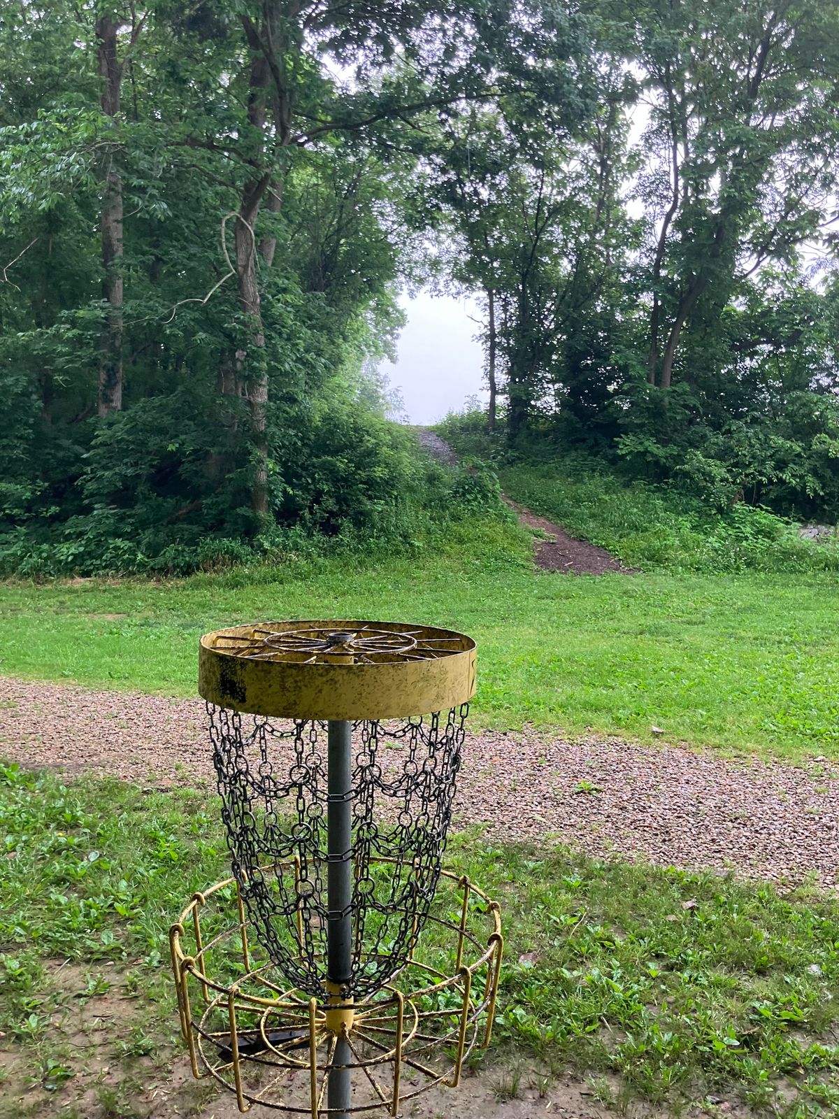 View of the window from hole 10s basket.
