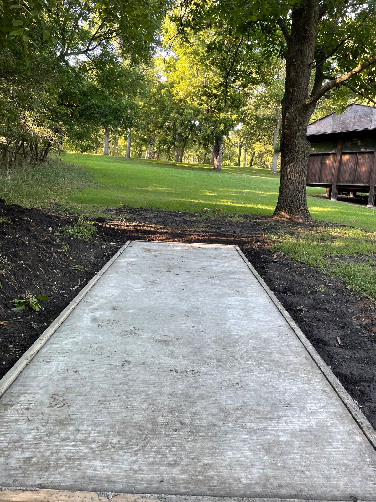 Hole 9 tee pad