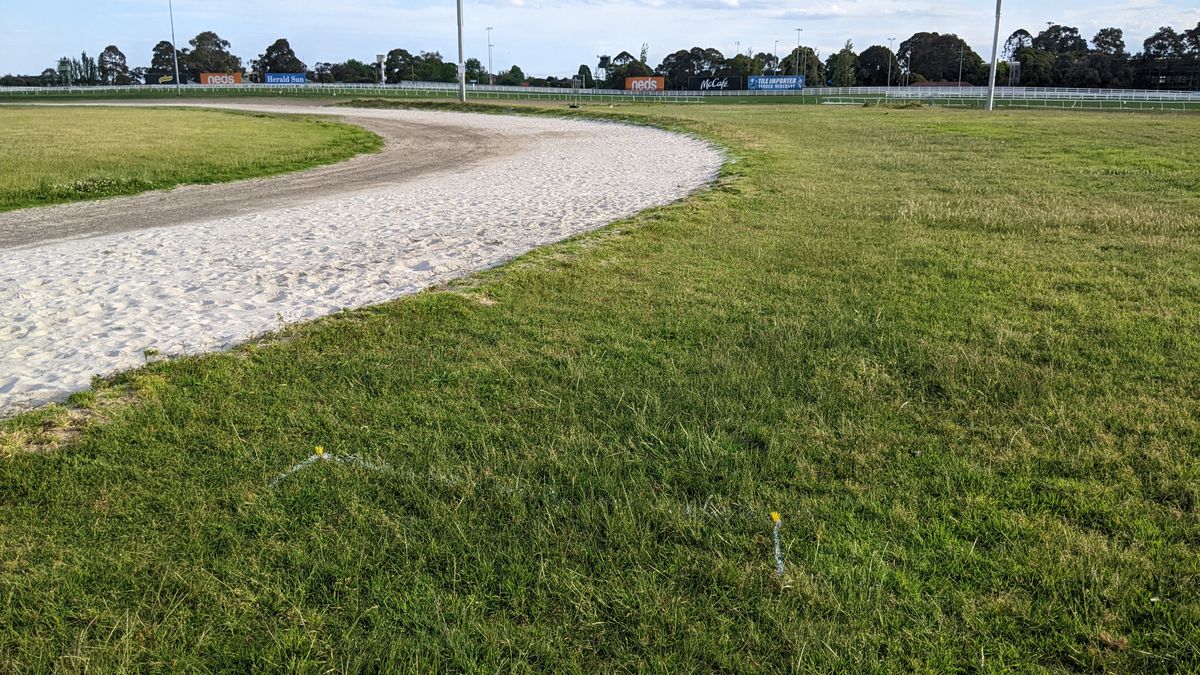 Hole 2 - track is OB