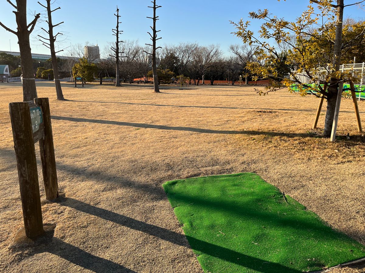 Tee 7, I mando’d between the trees forcing a flex line or forehand.