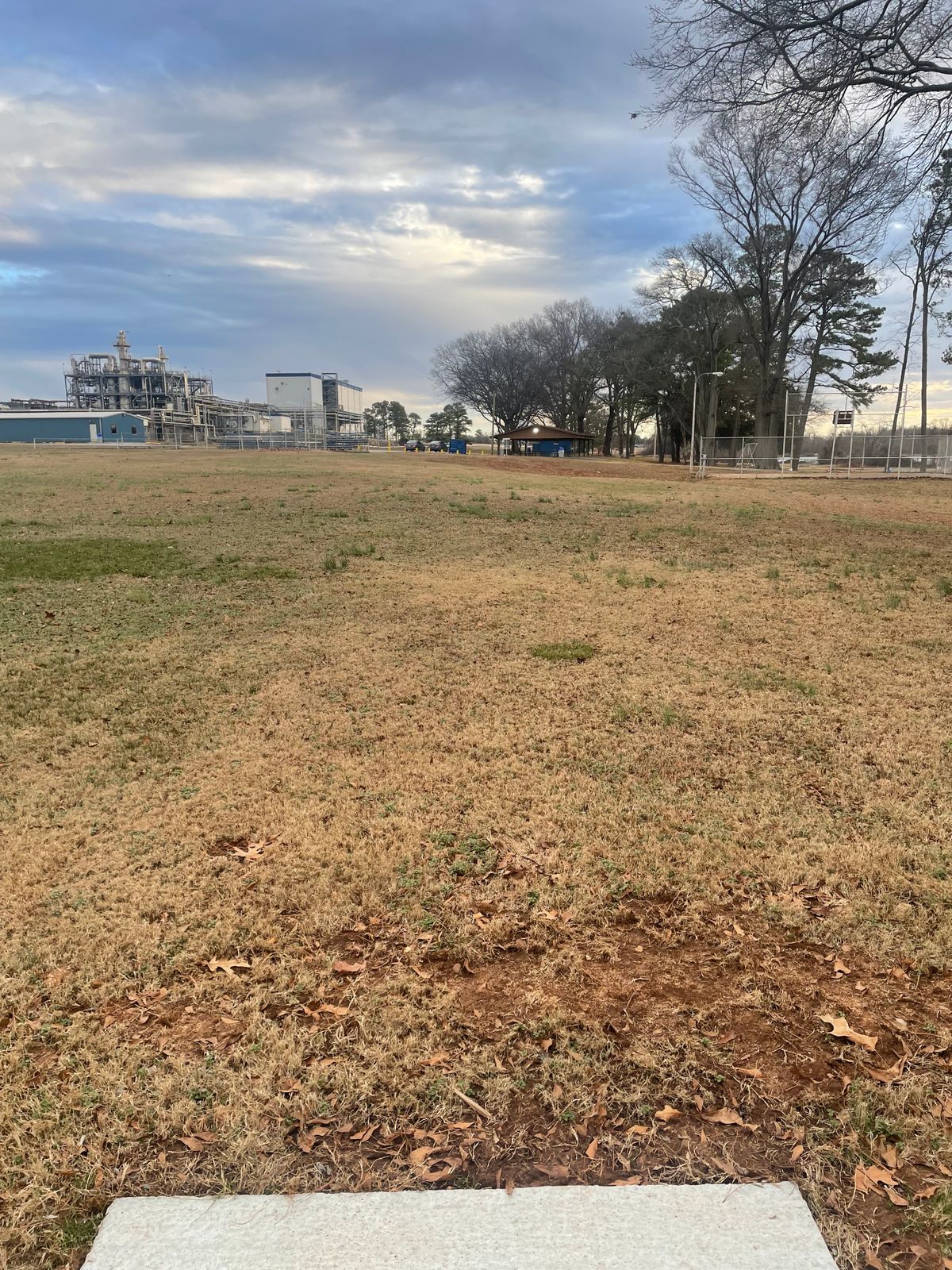 Hole 9 tee pad view