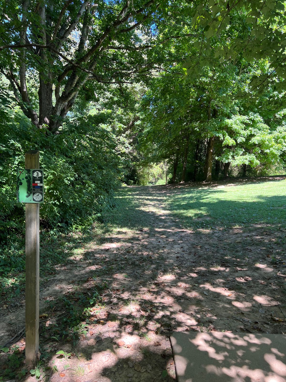 Hole 3 tunnel shot