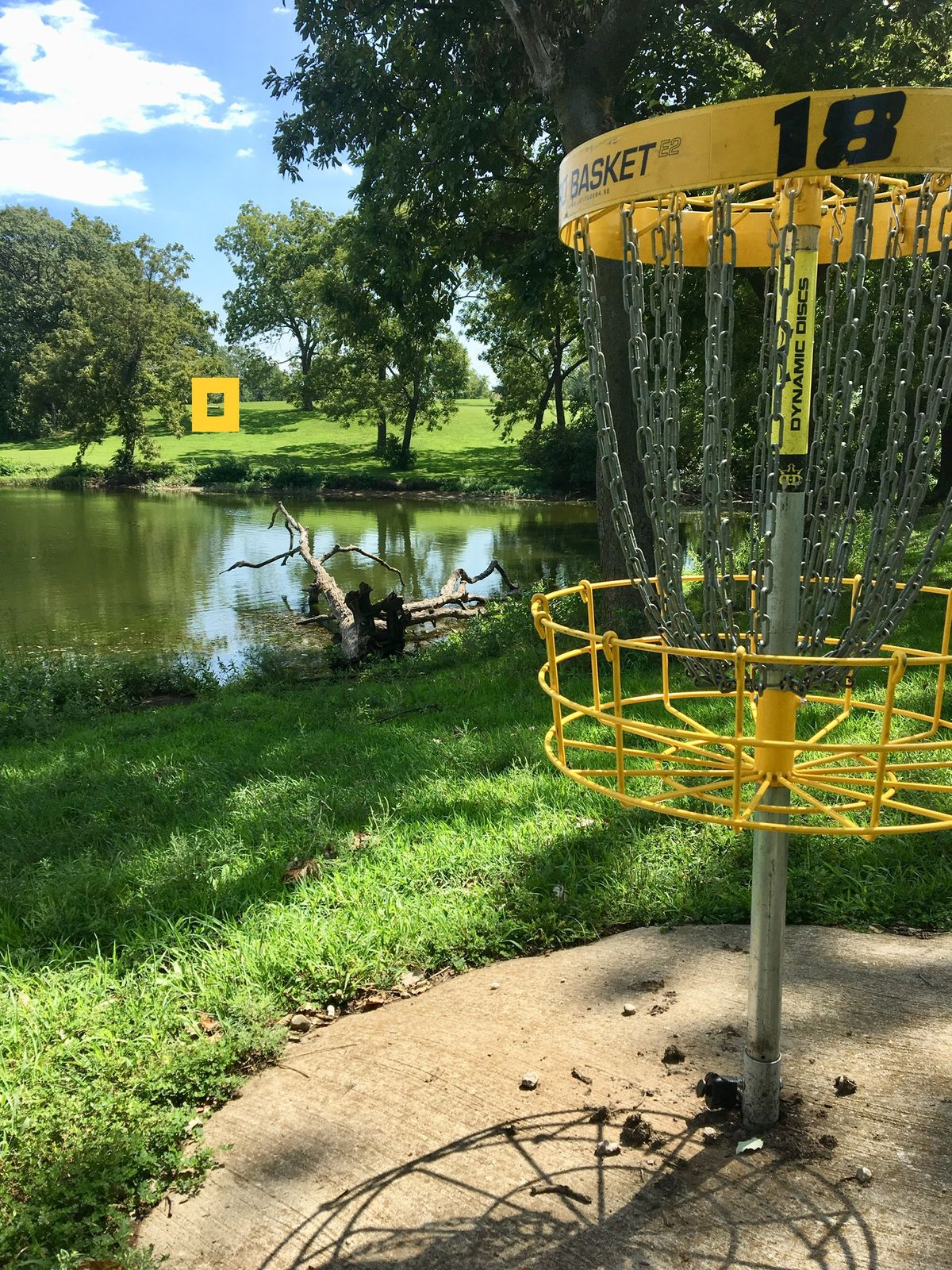 Hole 18 Basket to Tee