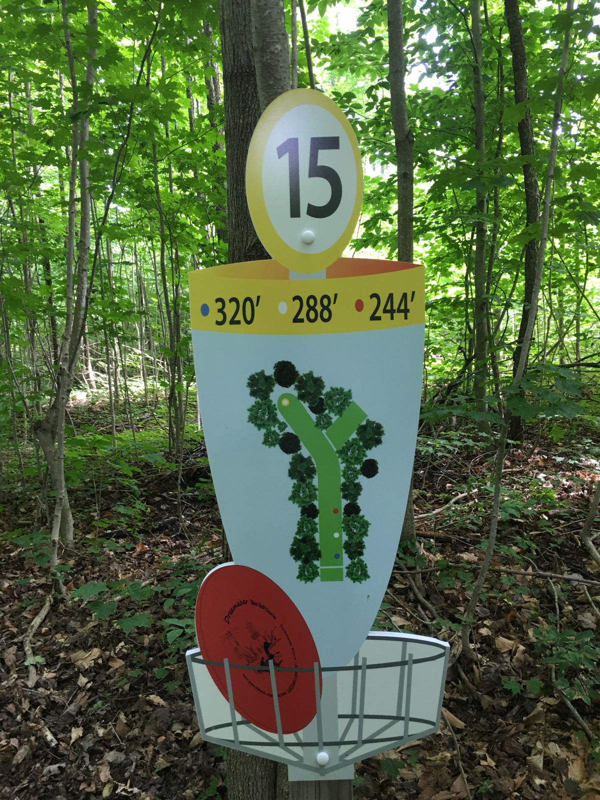 Hole sign #15.🇨🇦🪵🍀🍃