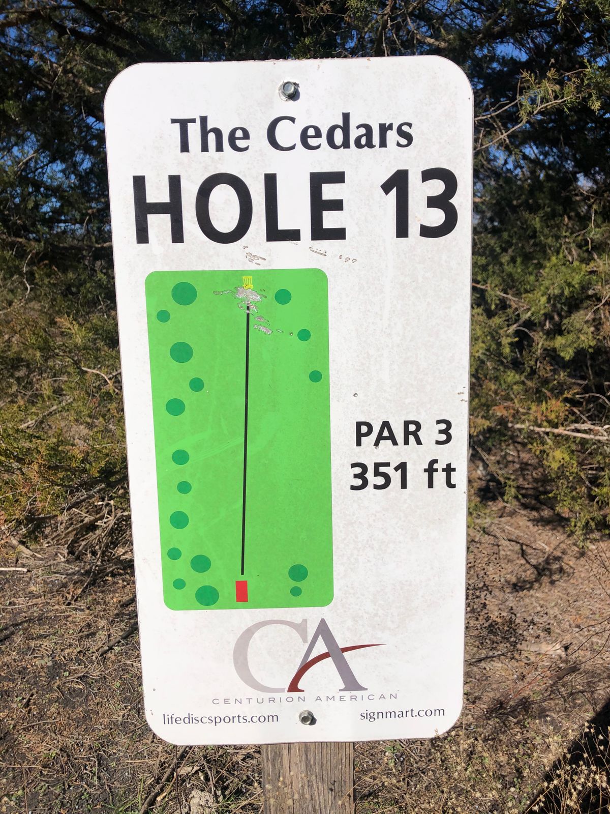 #13 sign