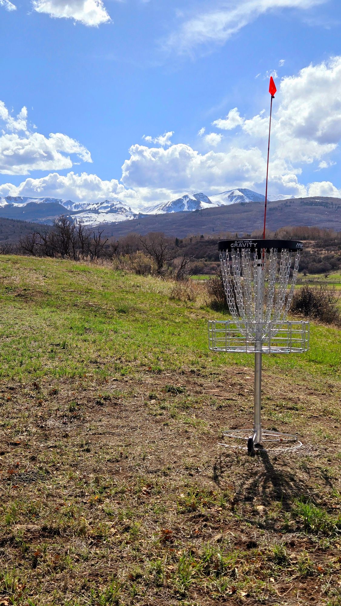 Hole 9 looking back on the fairway and view