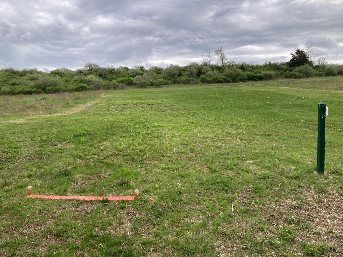 Red Tee Pad #3 lookin towards the basket