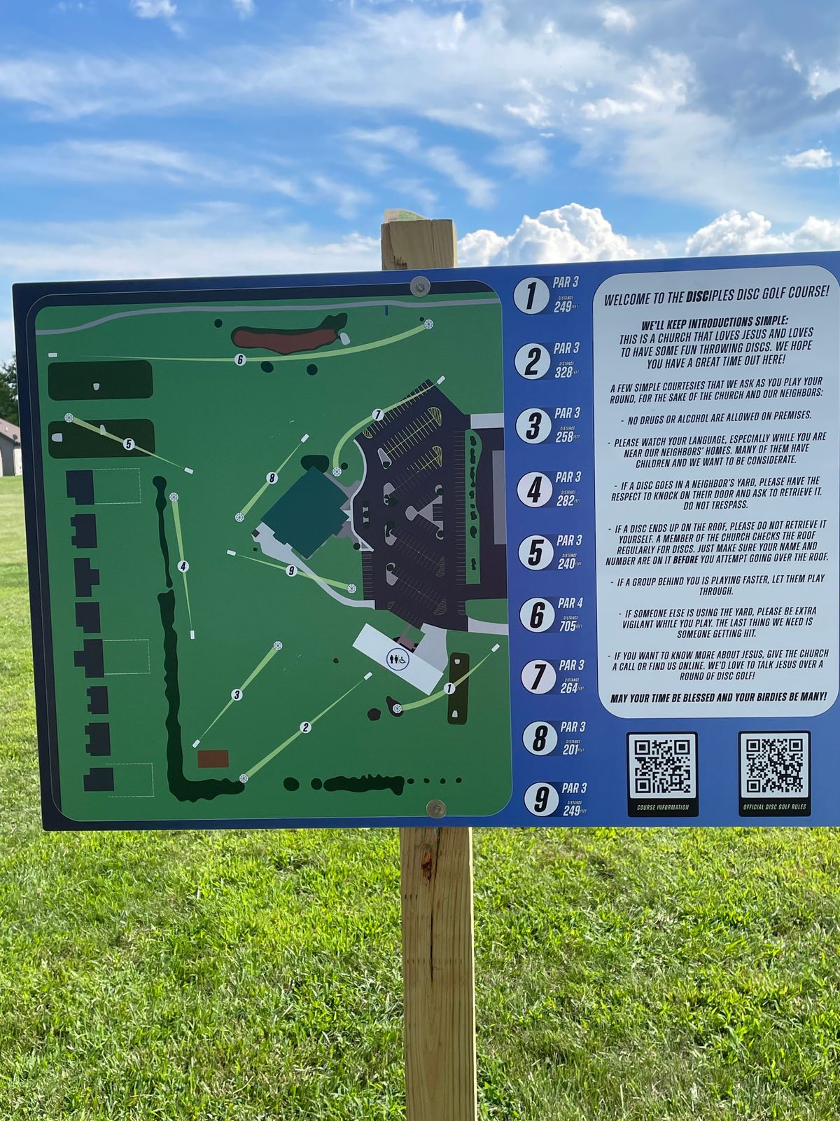 Main info board