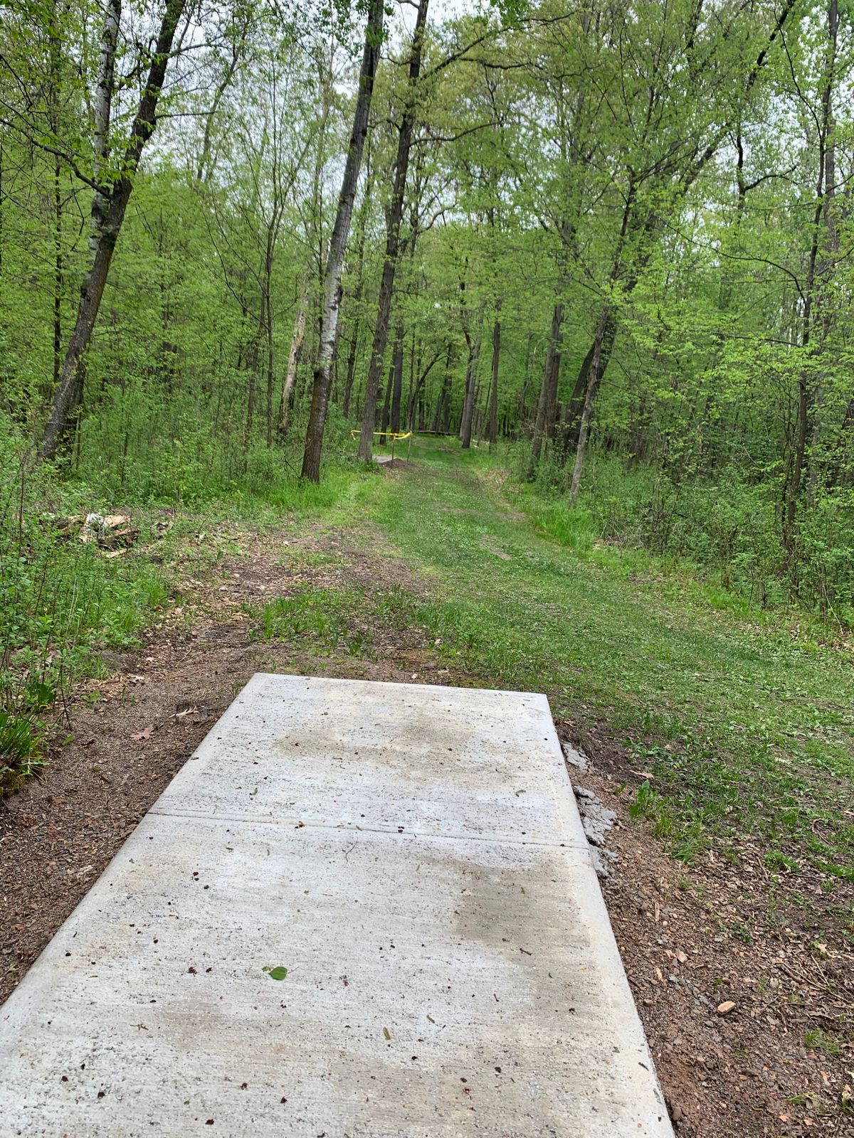 New tee pad going in for a new hole as the course will be expanding.