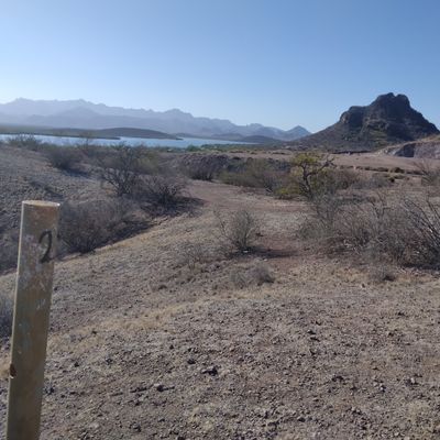 Hole 2. You can see the parking lot from here.