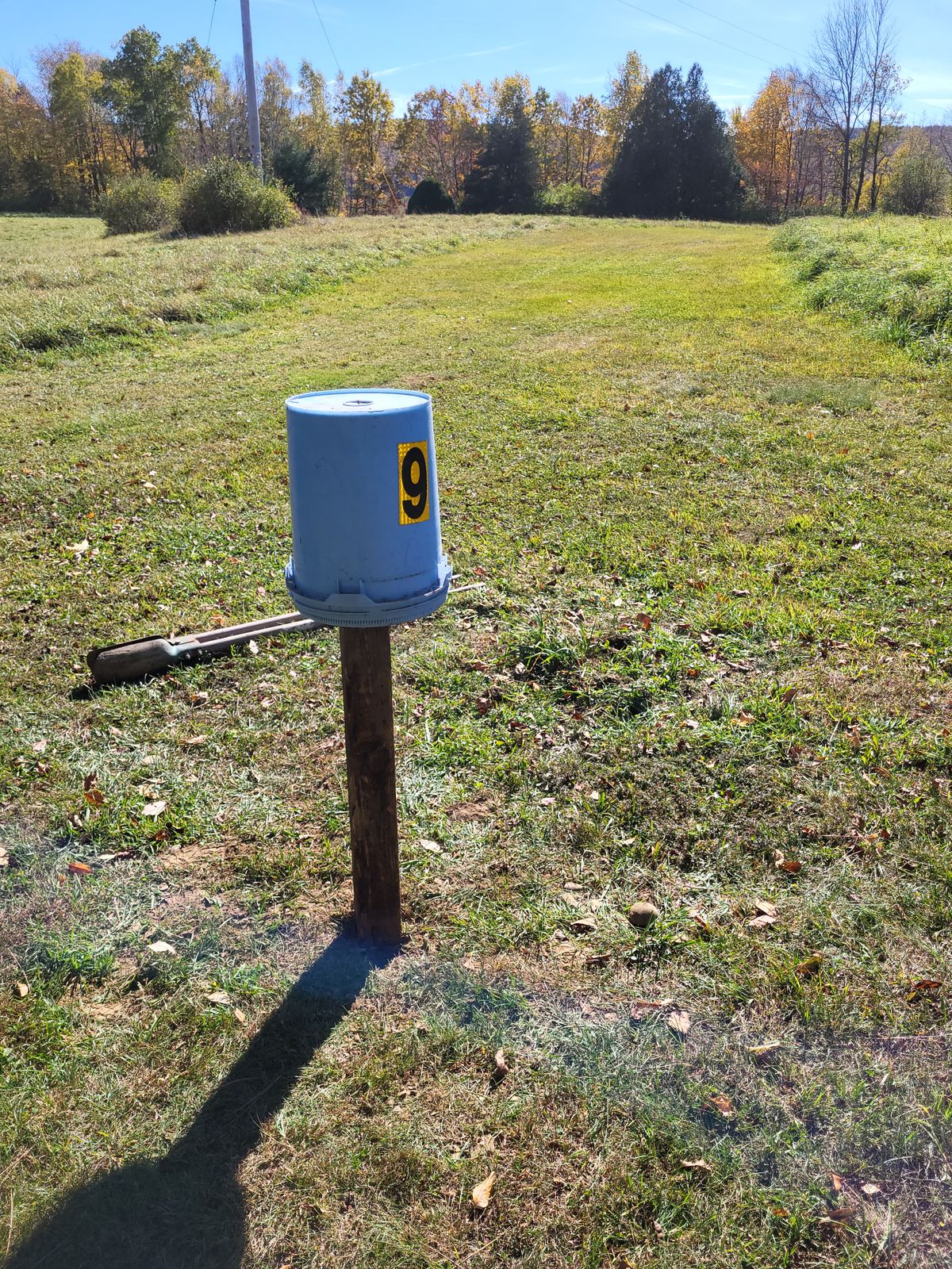 Hole 9 target