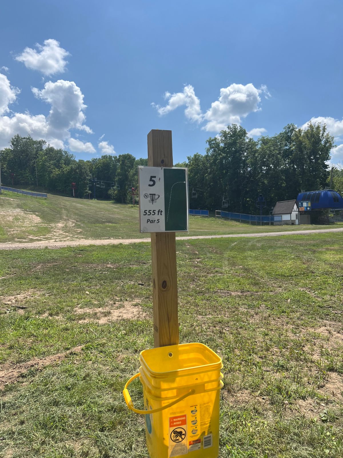 Hole 5 sign