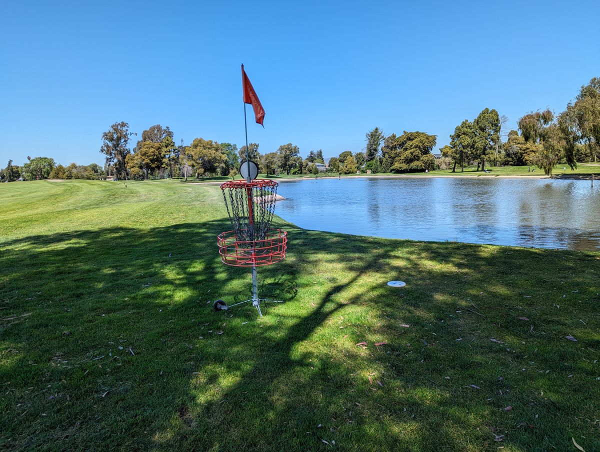 There is a water feature at the center of the property which baskets are usually placef near. Don't go in it.