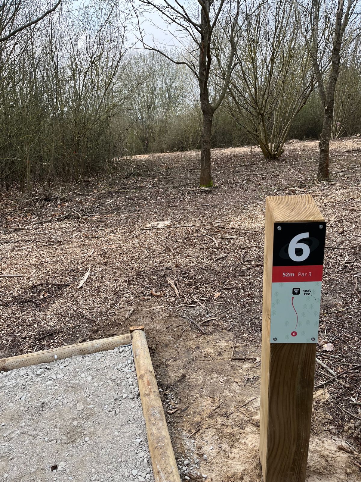 Hole 6 red (clearance on left still to be finished)