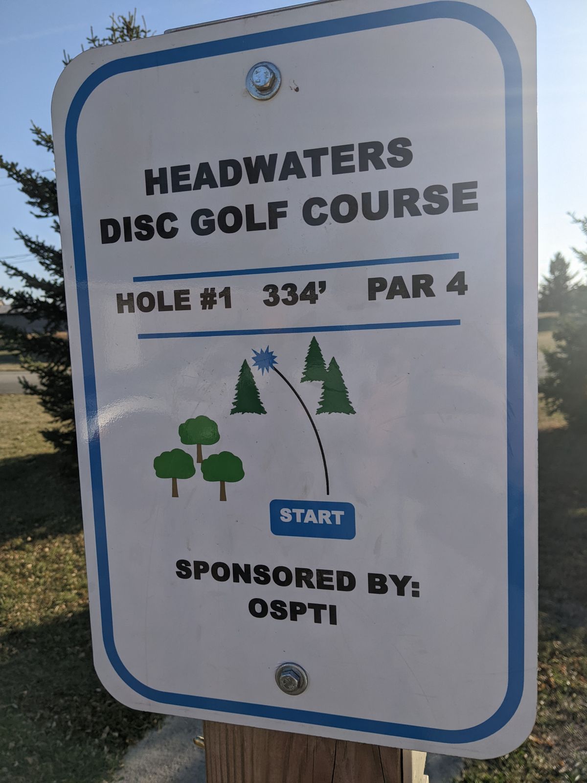 Hole #1 - Par 4, 334 feet