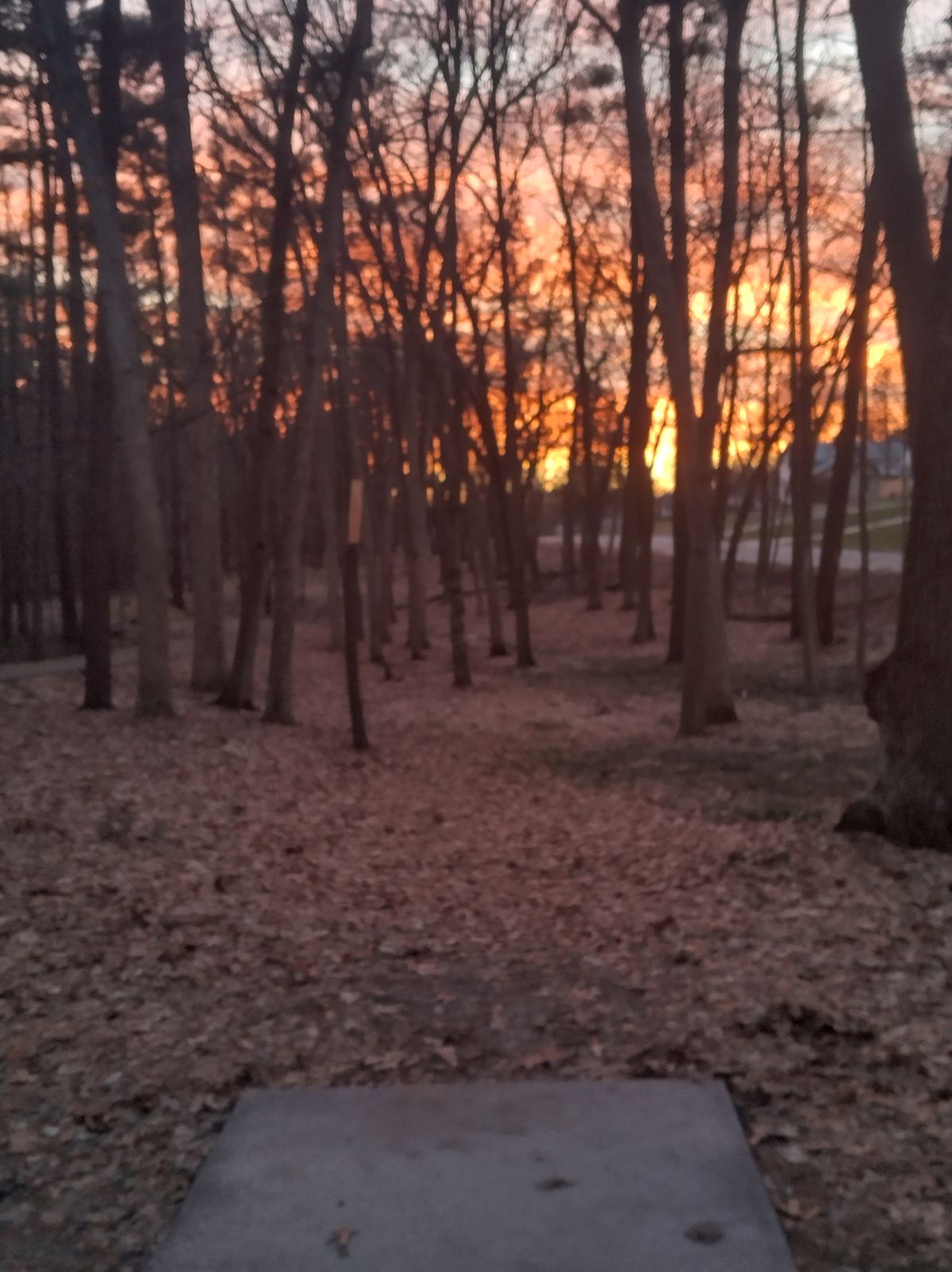 Hole 2 at sunset