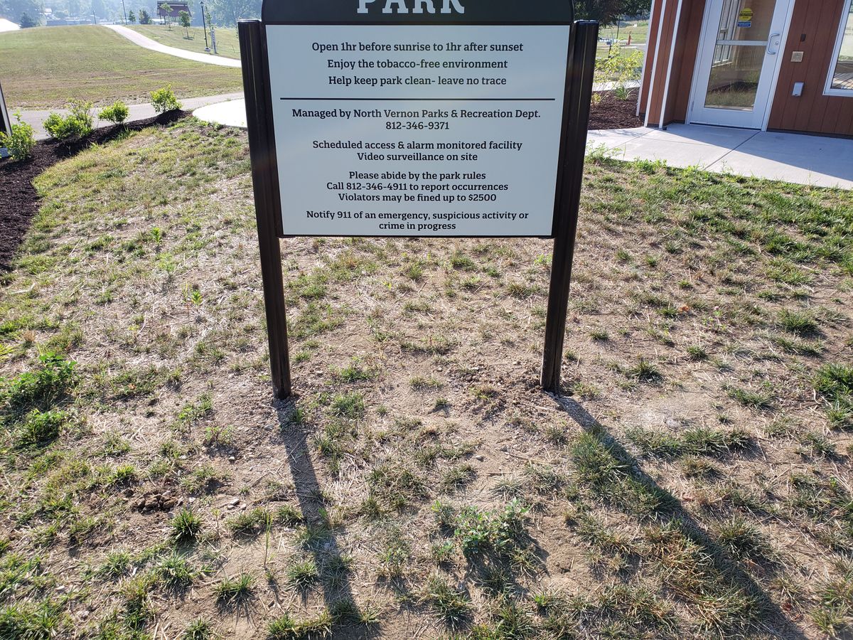 Park info. at main entrance.