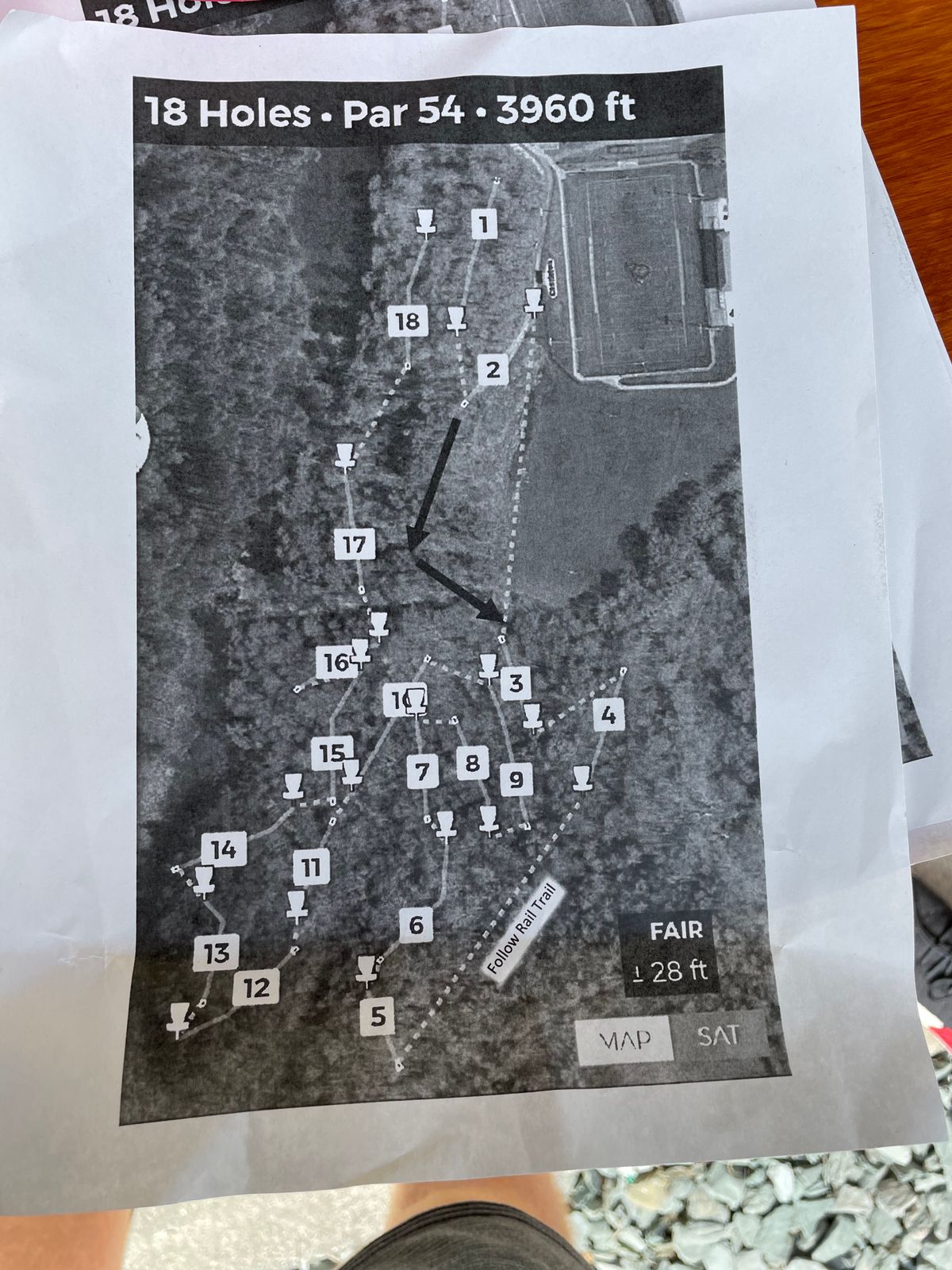 Map of the course.