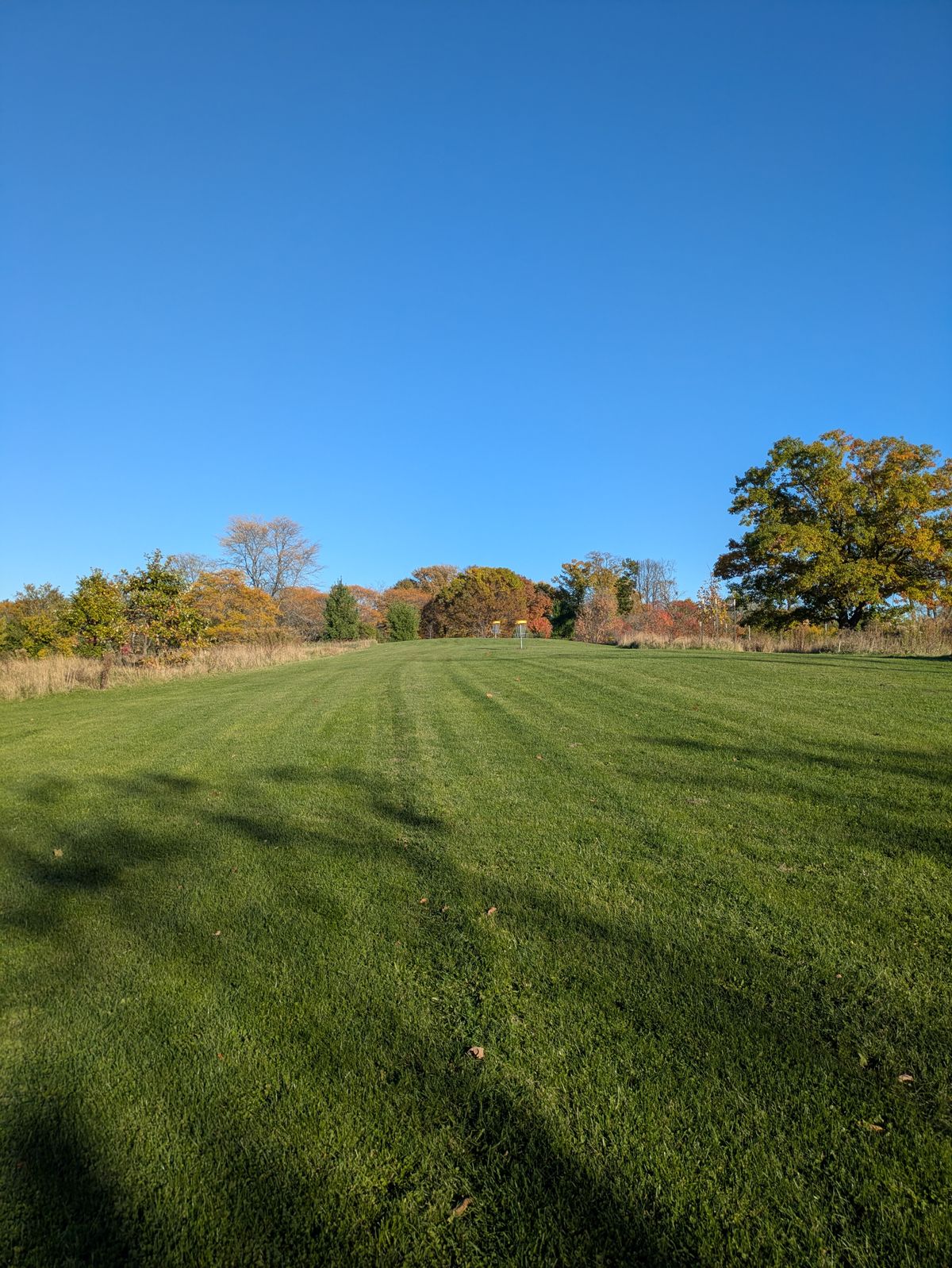 Hole 2 fairway across the creek.