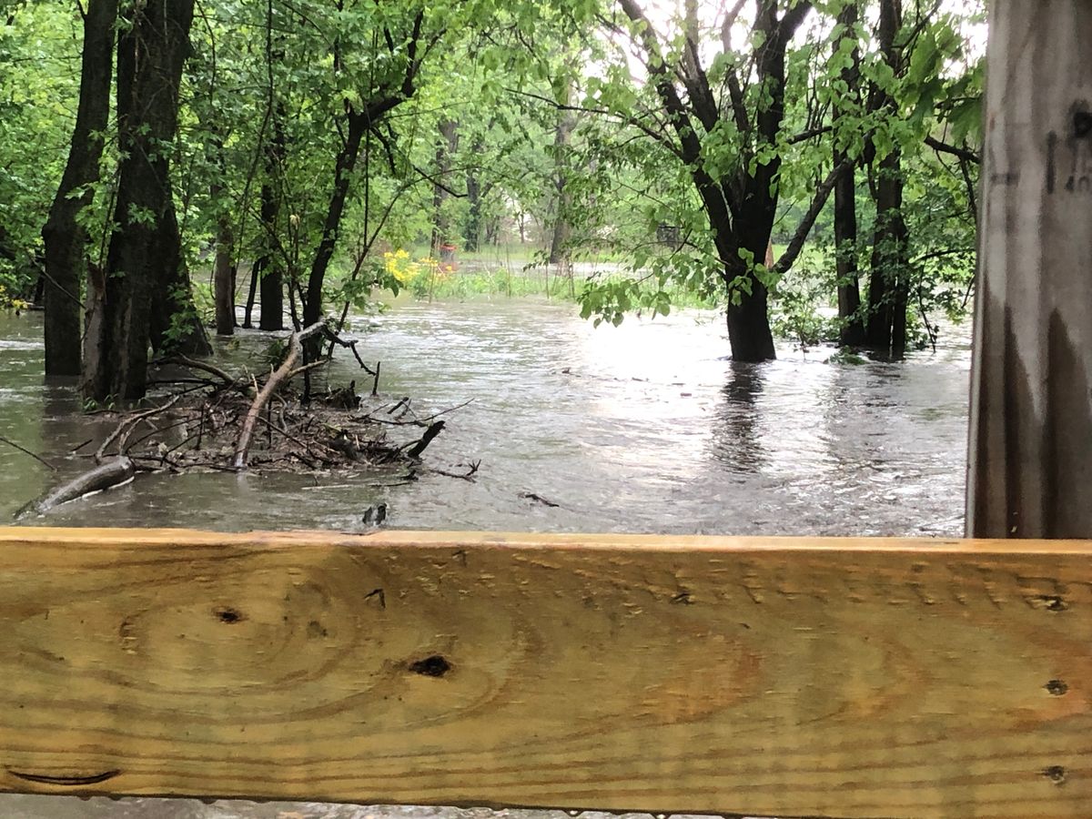 Caught this hole right before the flood 💧💧😂