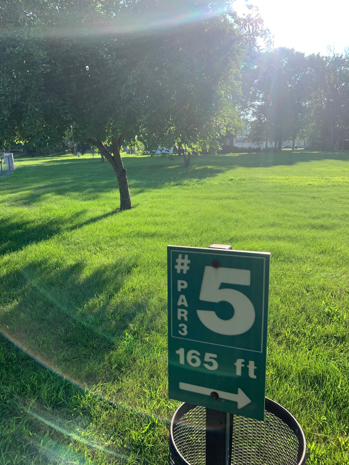 Hole #5 tee sign