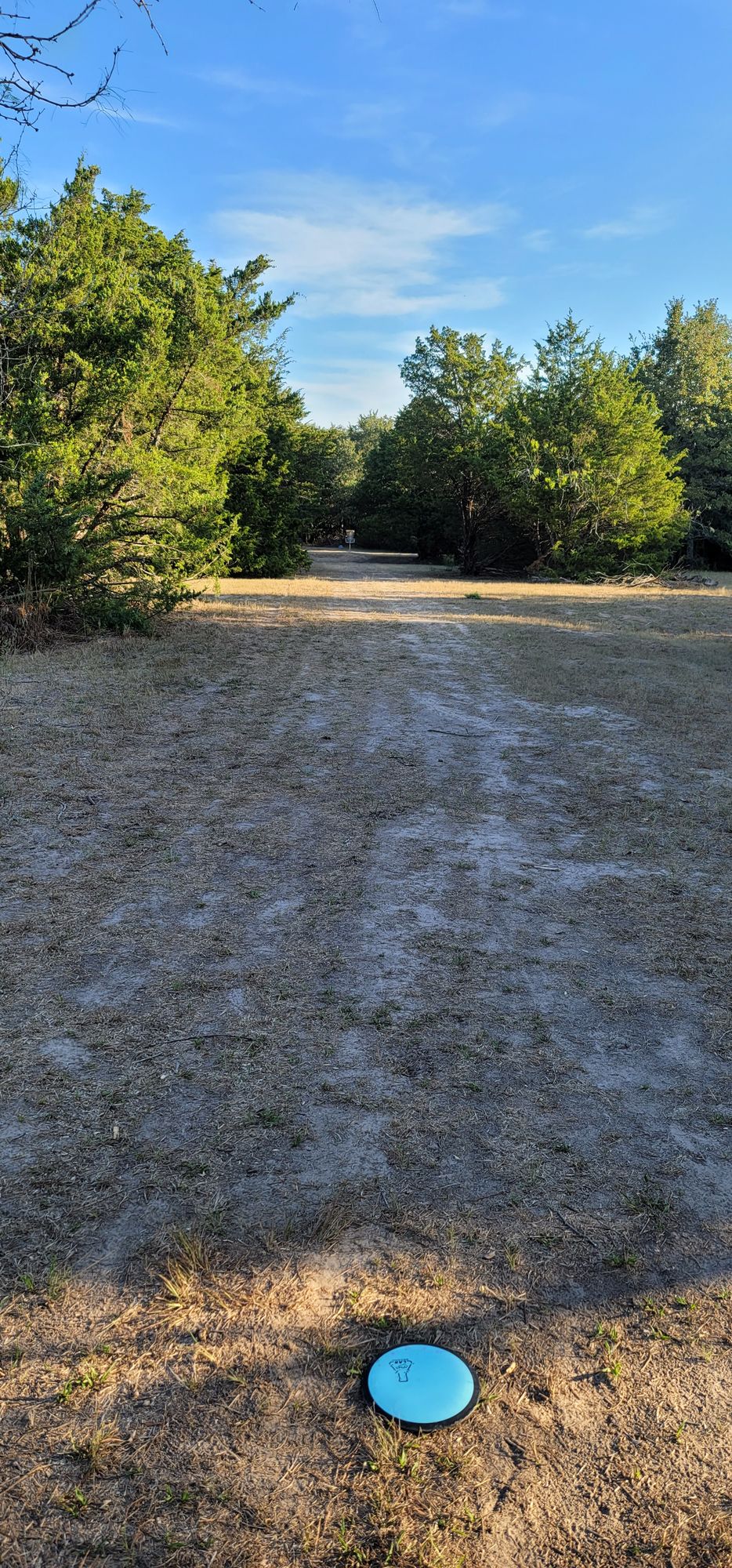 Hole 2 fairway (please rotate,  it's a vertical picture on my phone but udisc upload turns it sideways)