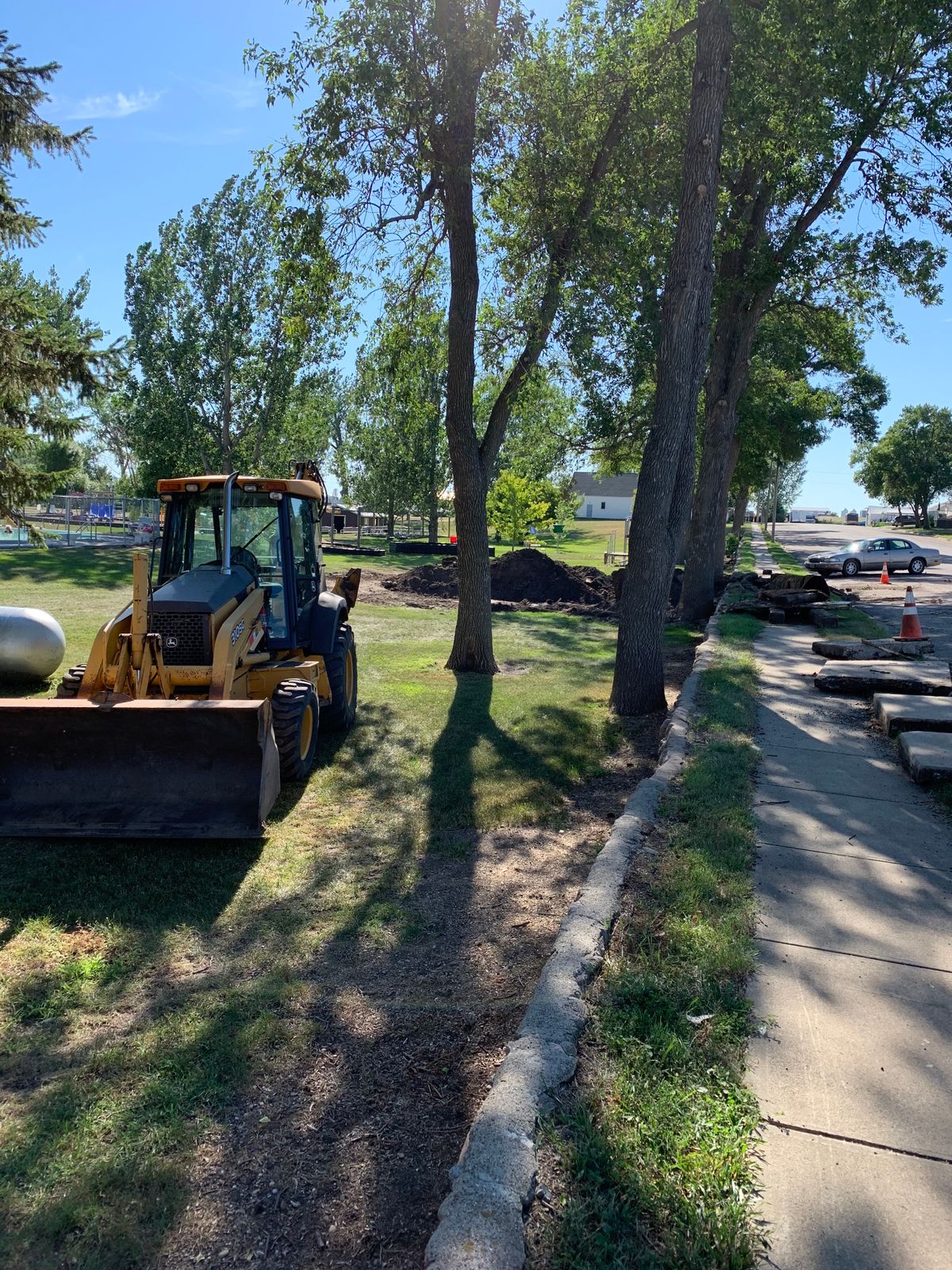 08/12/2020 culvert maintenance at hole one.