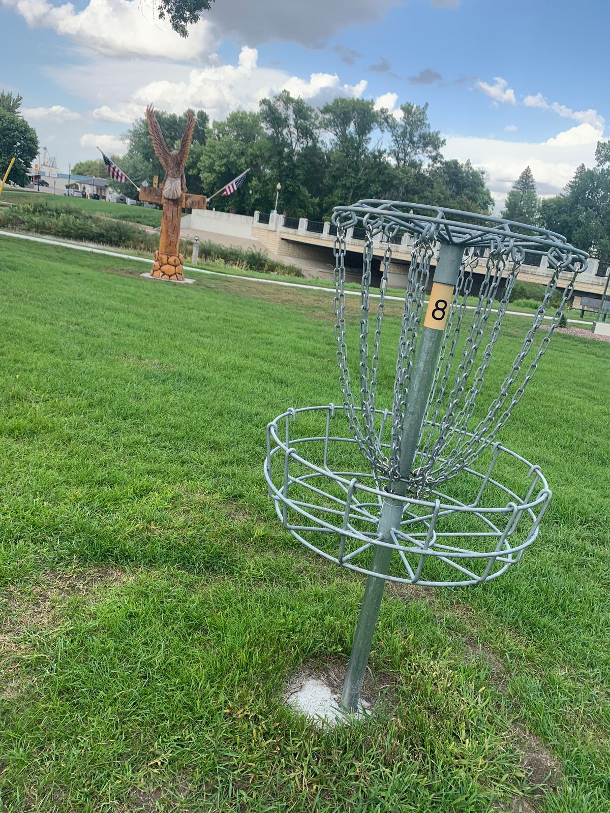 View of hole 8. Sept 2021.