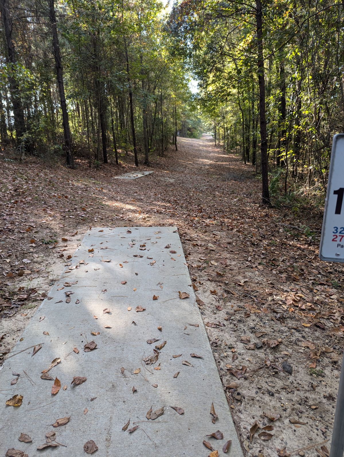 Hole 16 ahead to the left
