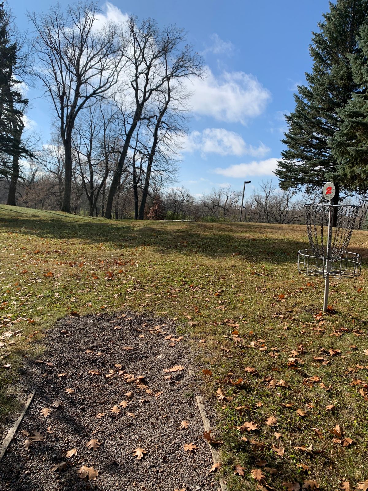 View of hole 3 tee pad.