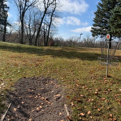 View of hole 3 tee pad.