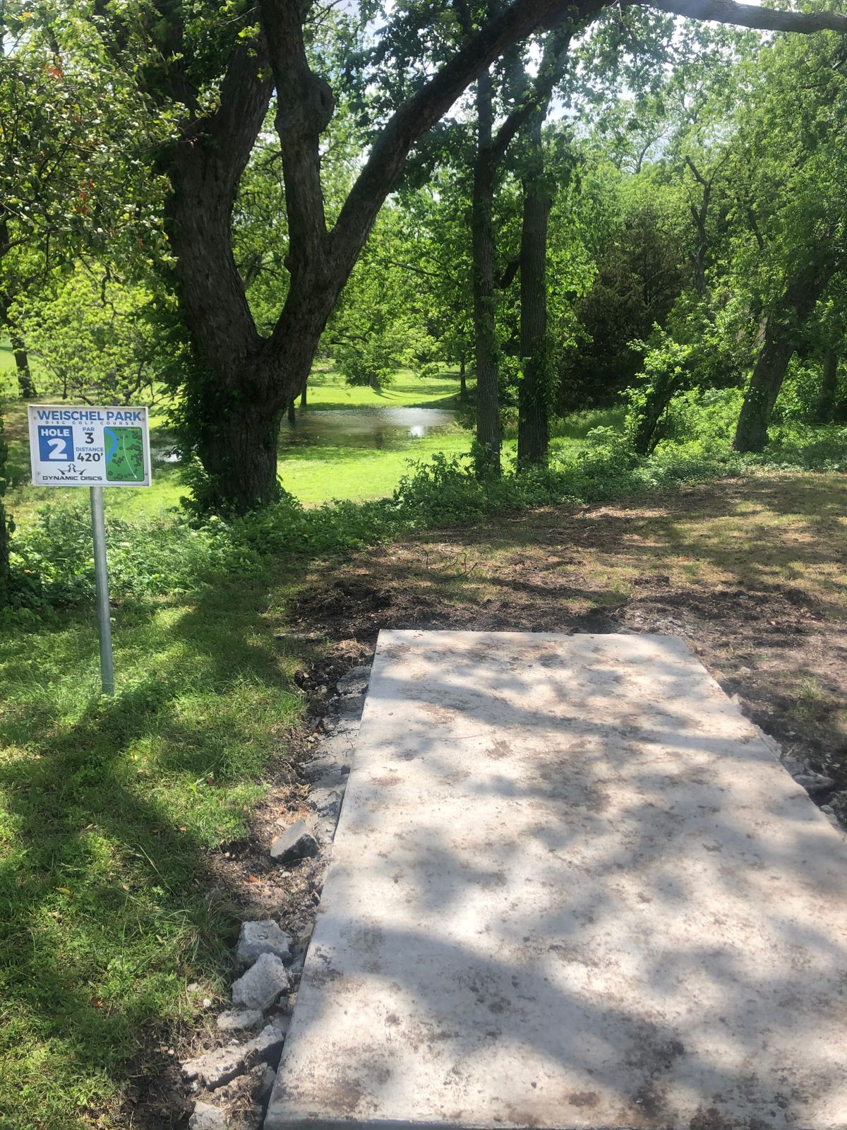 New tee pad hole 2