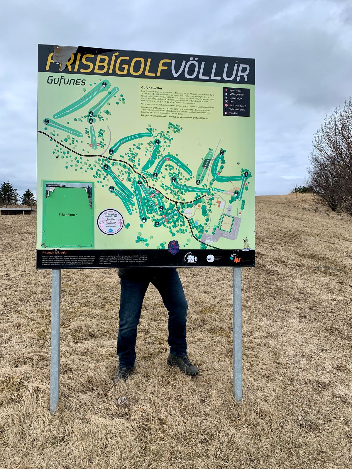 Discgolf course map 🗺️