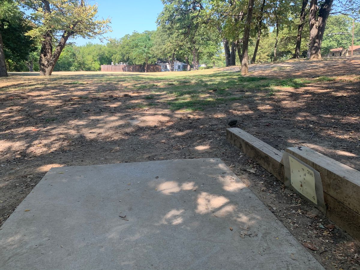 Straight ahead look at hole 4.