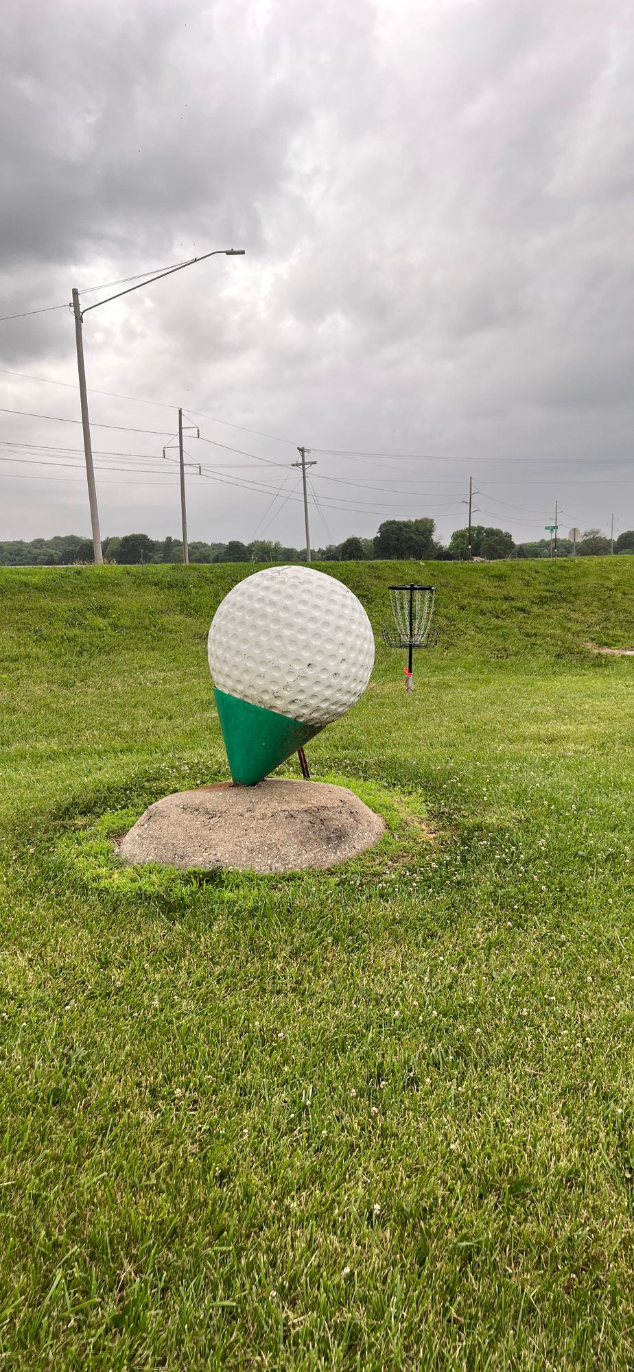 golf ball and hole 2 basket