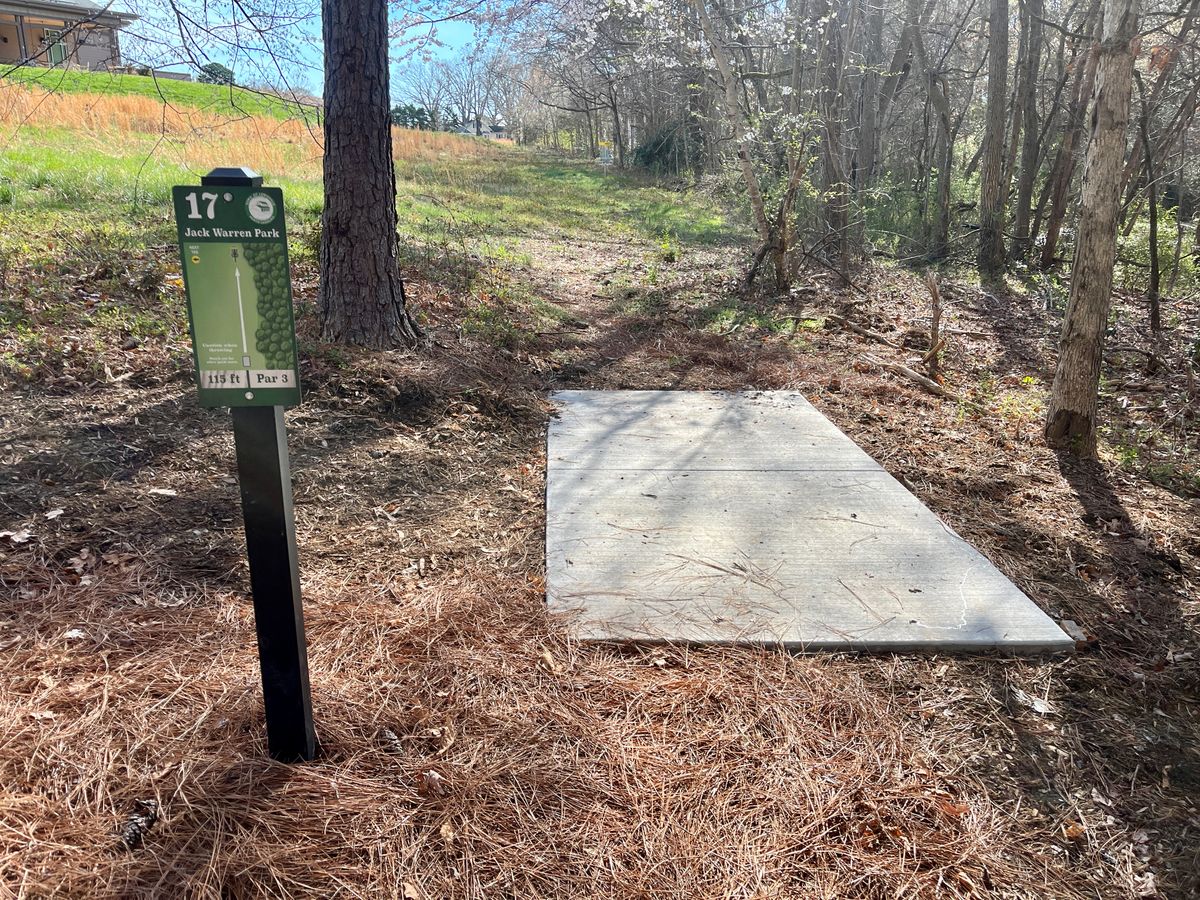 Hole 17 tee