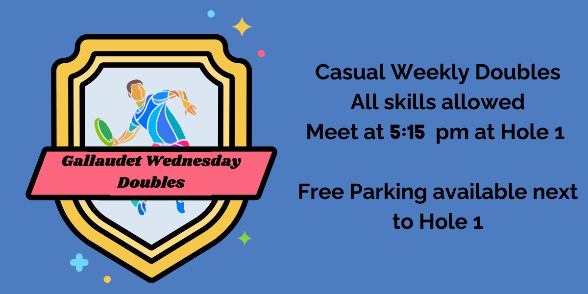Gallaudet Wednesday Doubles