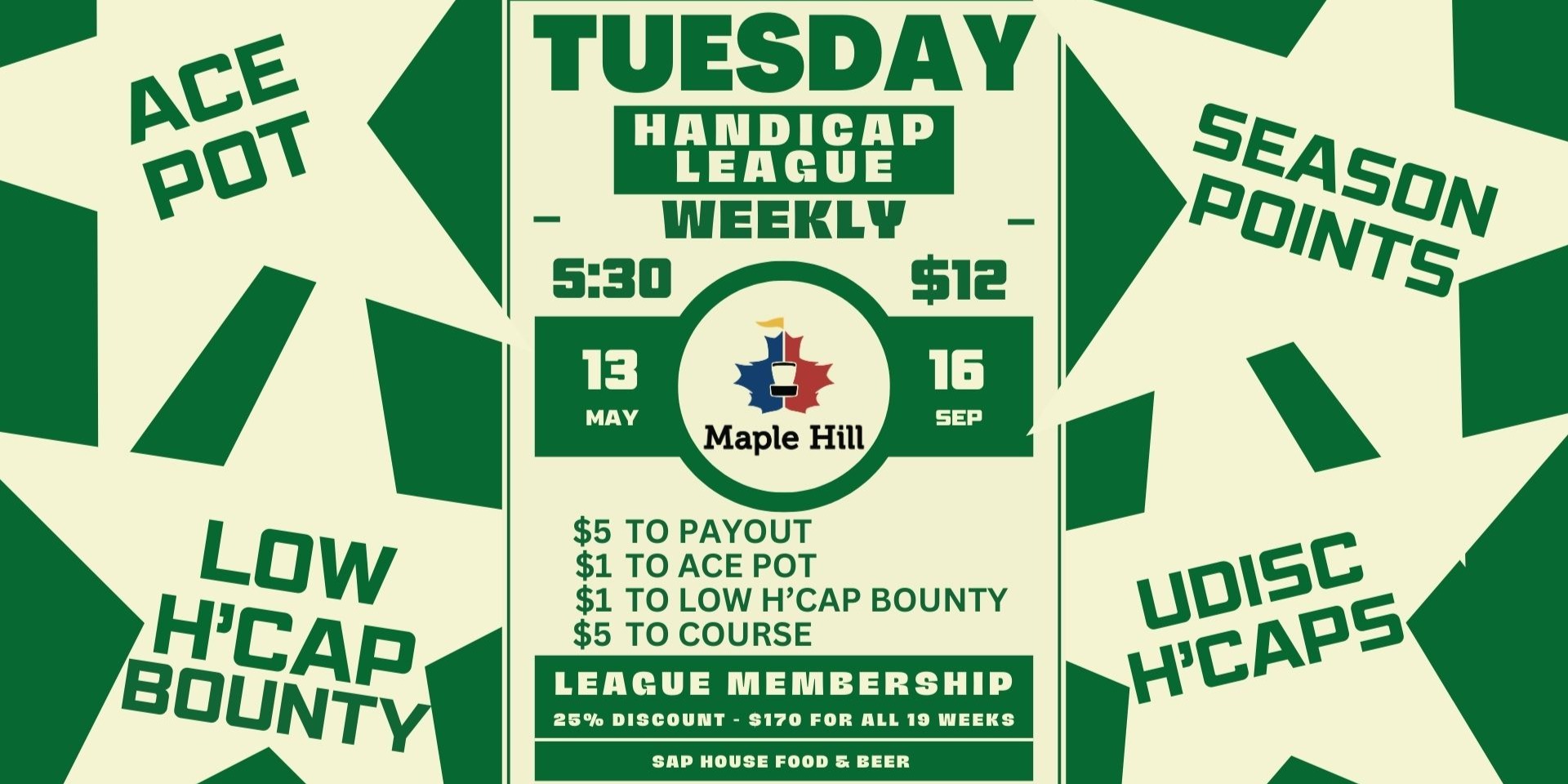 Maple Hill Handicap Singles 2025 - Maple Hill Tuesday Handicap Singles 2025