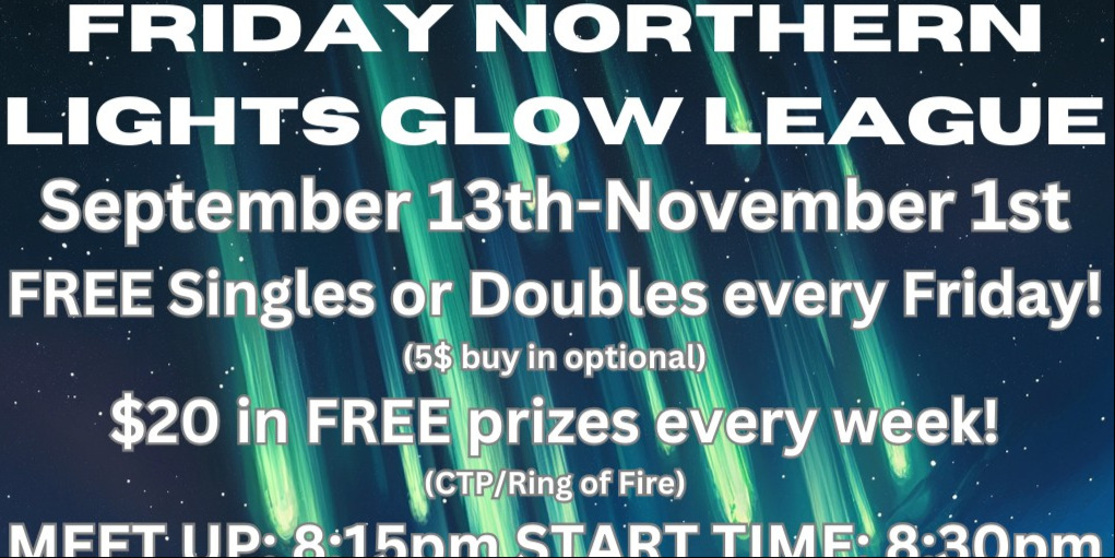 Friday Northern Lights Glow League - Lake Linden Shorts Doubles - Week 1 (Sep 5th)