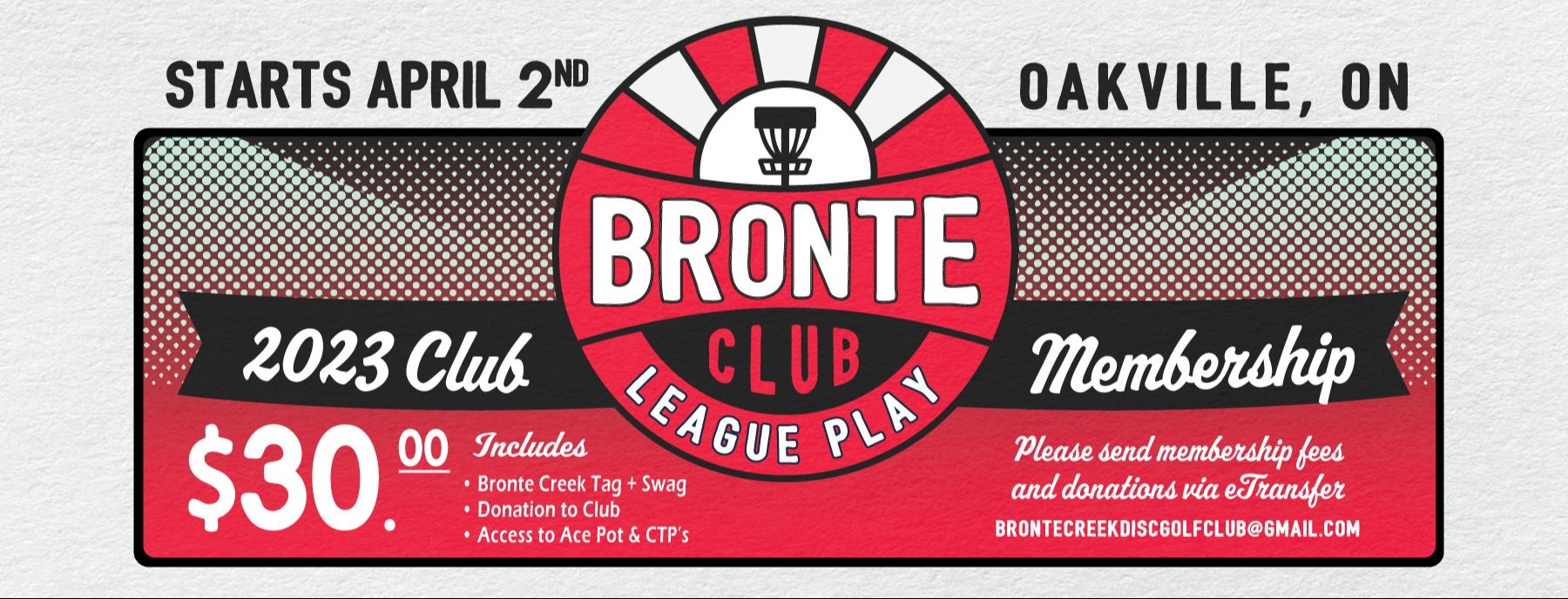 Bronte Creek Disc Golf - Bronte Disc Golf Club Sunday Tags