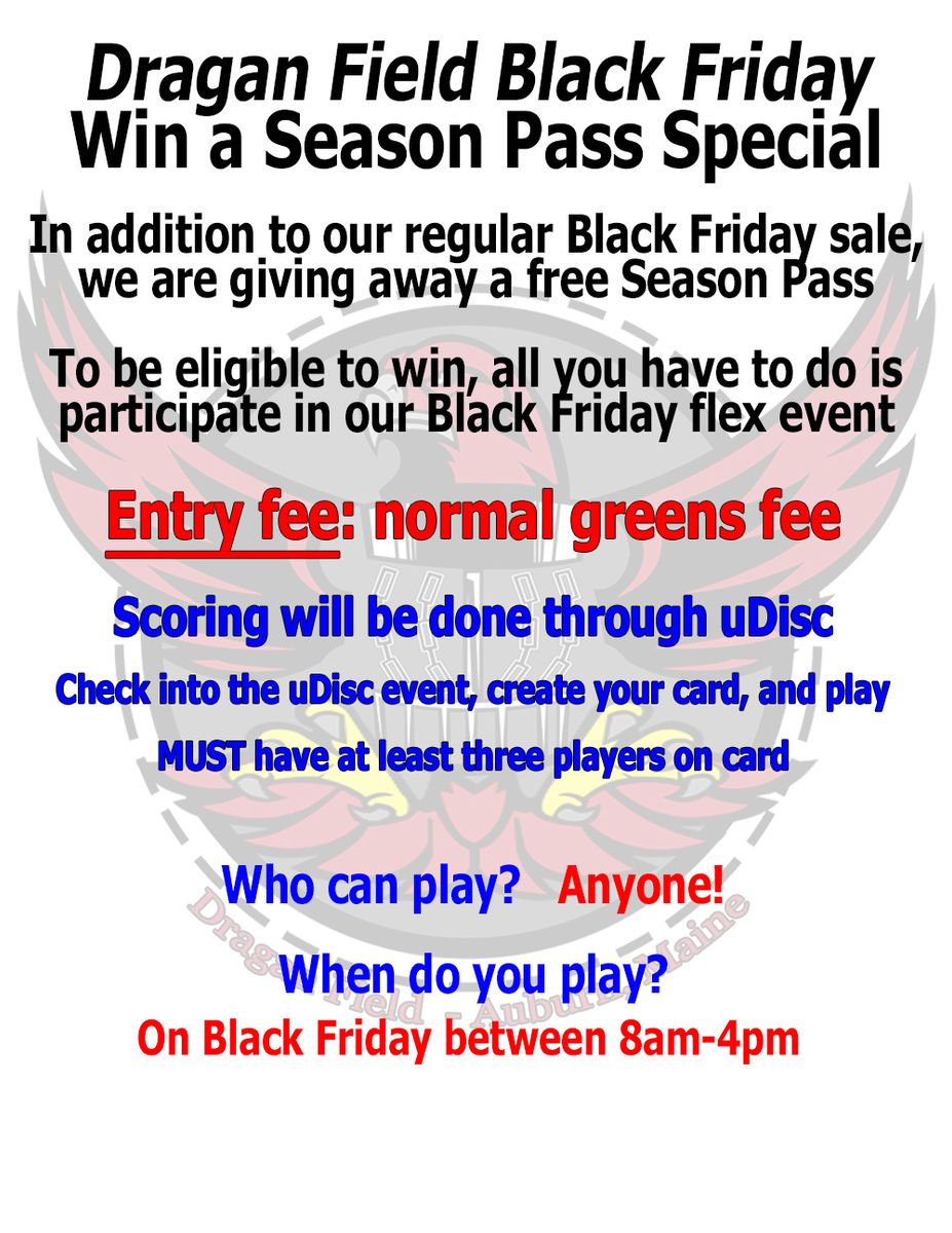 Black Friday Season Pass Special