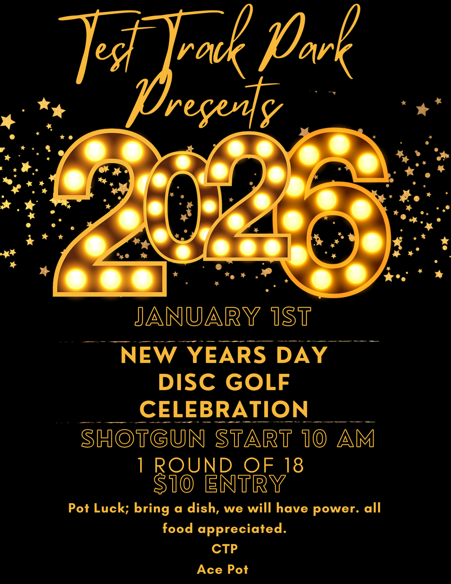 New Year's Day Disc golf celebration