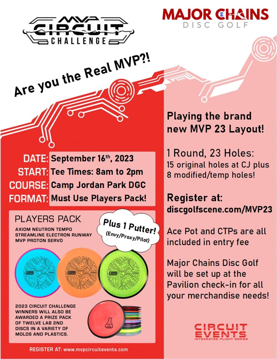 The MVP 23 Circuit Challenge Presented by Major Chains Disc Golf