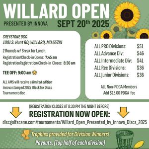 Willard Open, Presented by Innova Discs