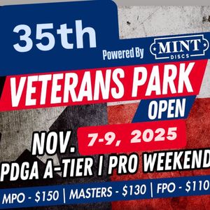 MINT Discs presents the 35th Veterans Park Open powered by ADGA & Texas Chainwreck (PRO Weekend)