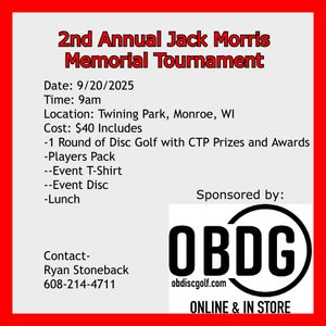 2nd Annual Jack Morris Memorial Tournament