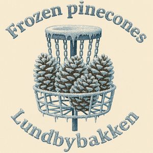 Frozen pinecones Lundbybakken pargolf-turnering
