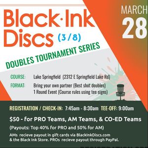 Lake Springfield bring your own partner doubles